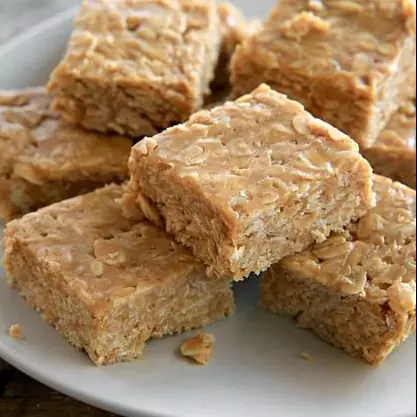Barritas de avena y crema de maní