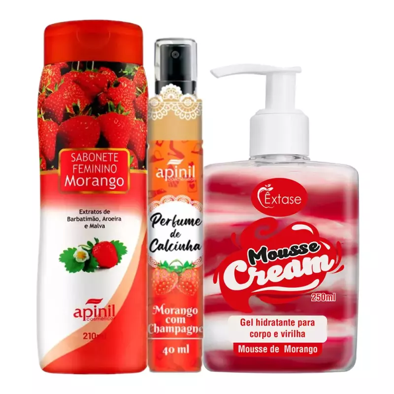 KIT ÊXTASE + SAB + PERF MORANGO