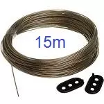 1026 - Fio varal de aço 15m - unid