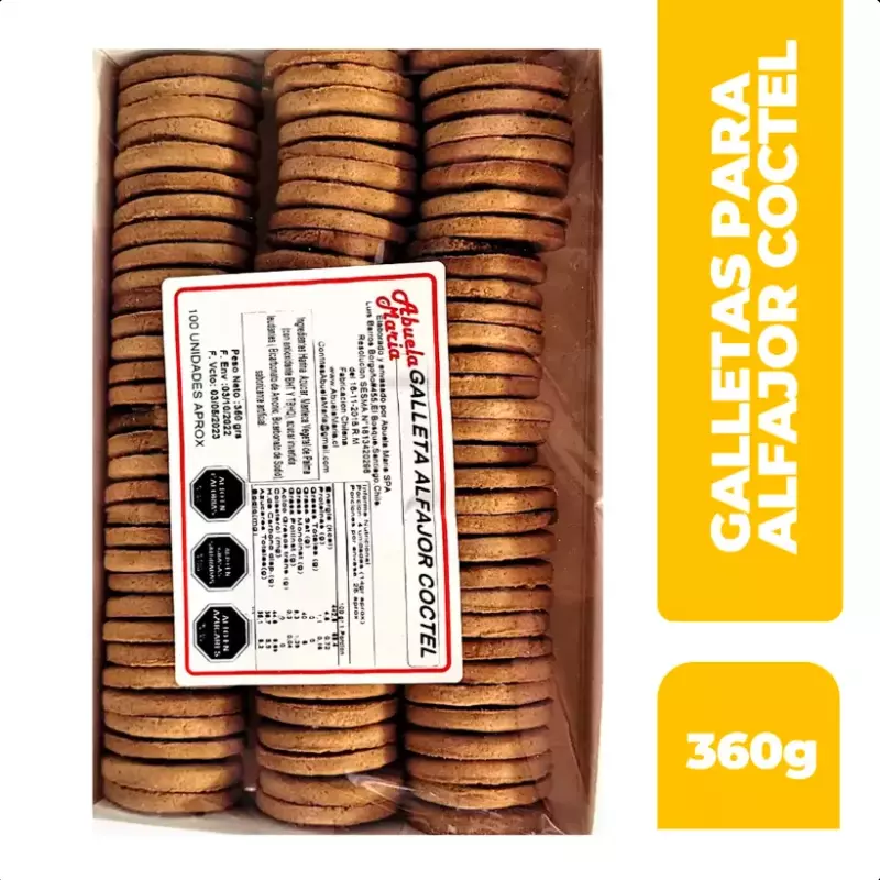 Galleta alfajor coctel abuela maria