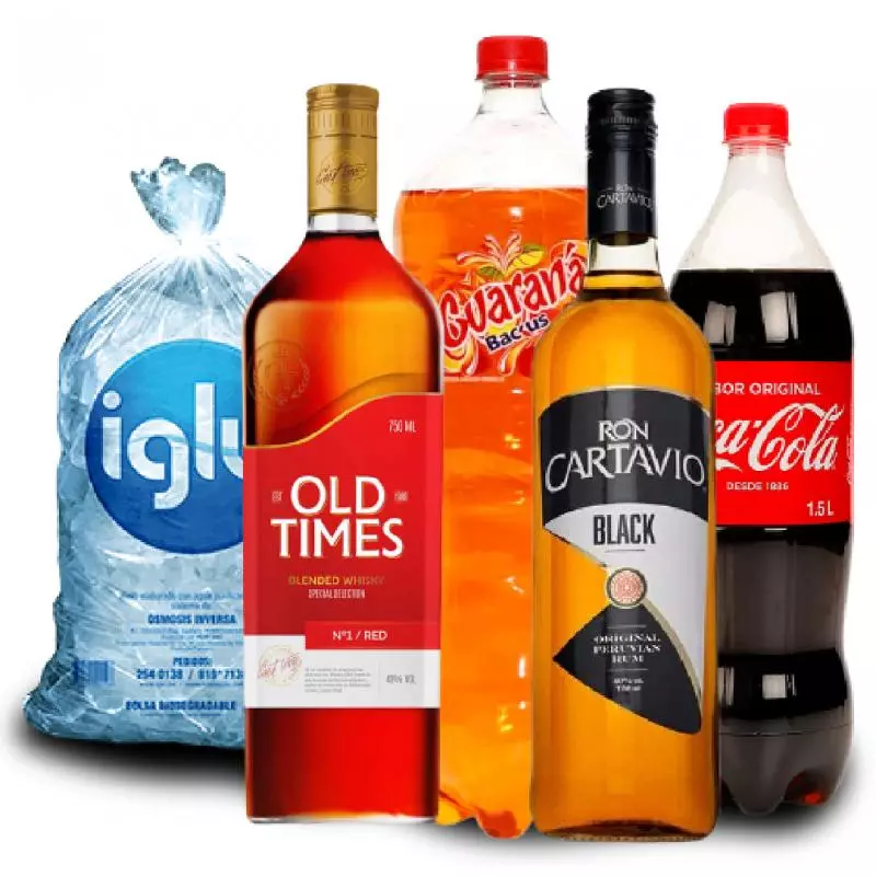 Super Combo Whisky Old Times Red + Ron Cartavio