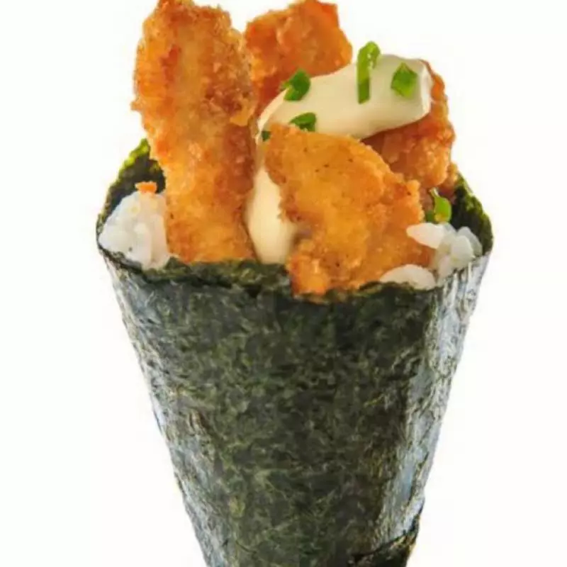 Temaki de tilápia empanado