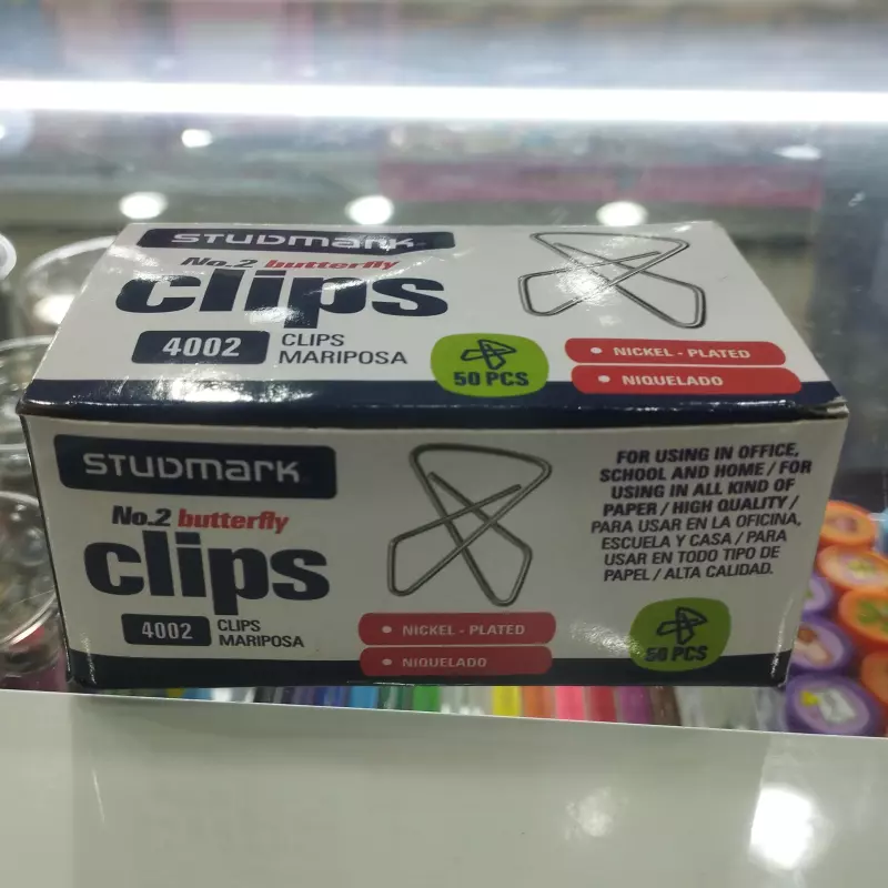 Clips mariposas studmark n 2