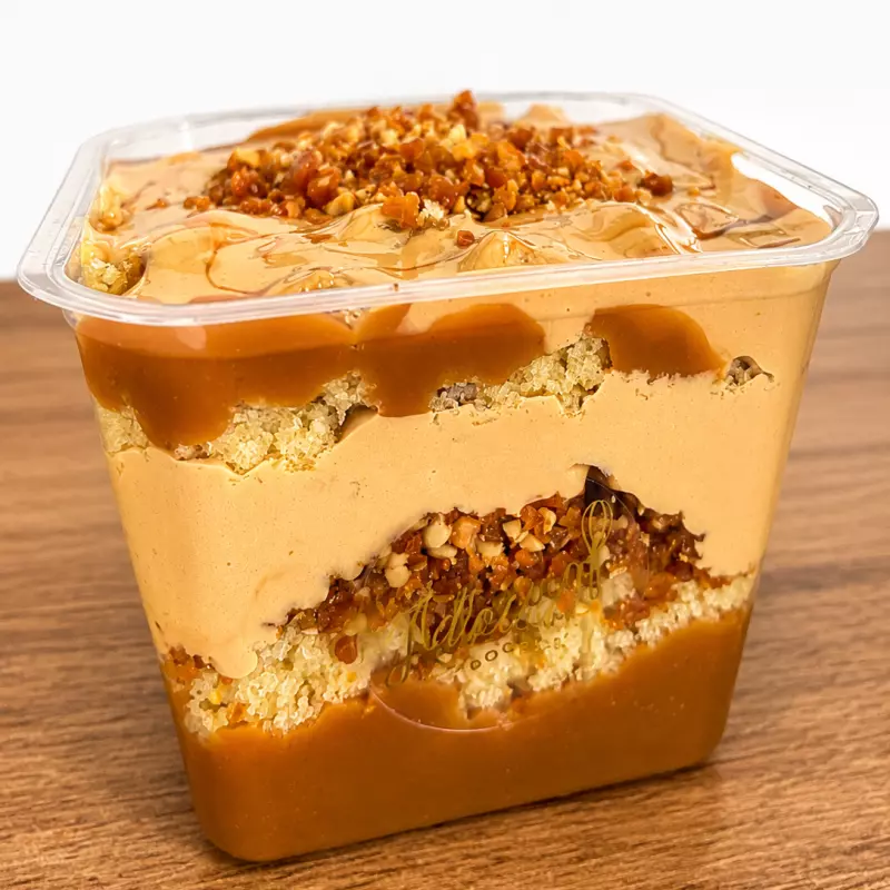 Bolo gelado no pote - Doce de leite