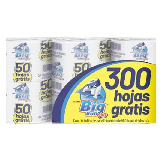 Papel Higienico Big Roll 8/6