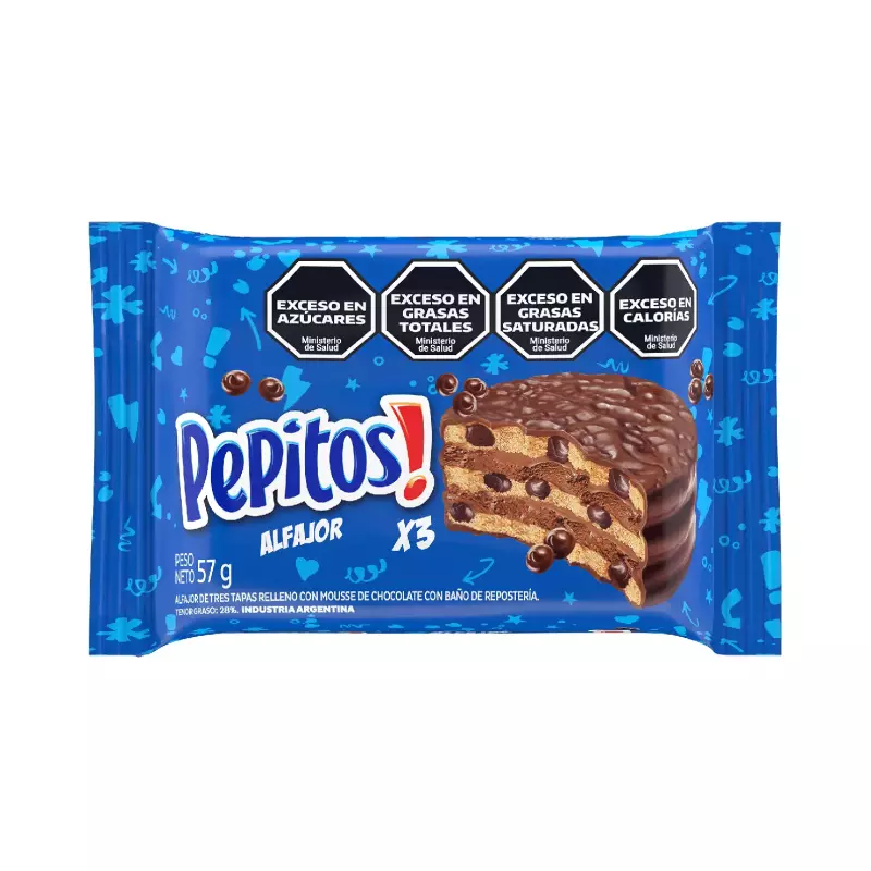 Alfajor Triple Pepitos - 55g