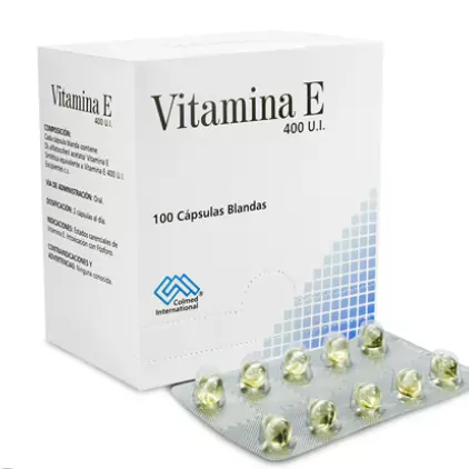 VITAMINA E 400 U I 100 CAPSULAS