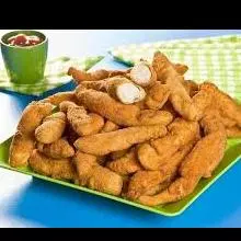 Iscas de Frango empanado