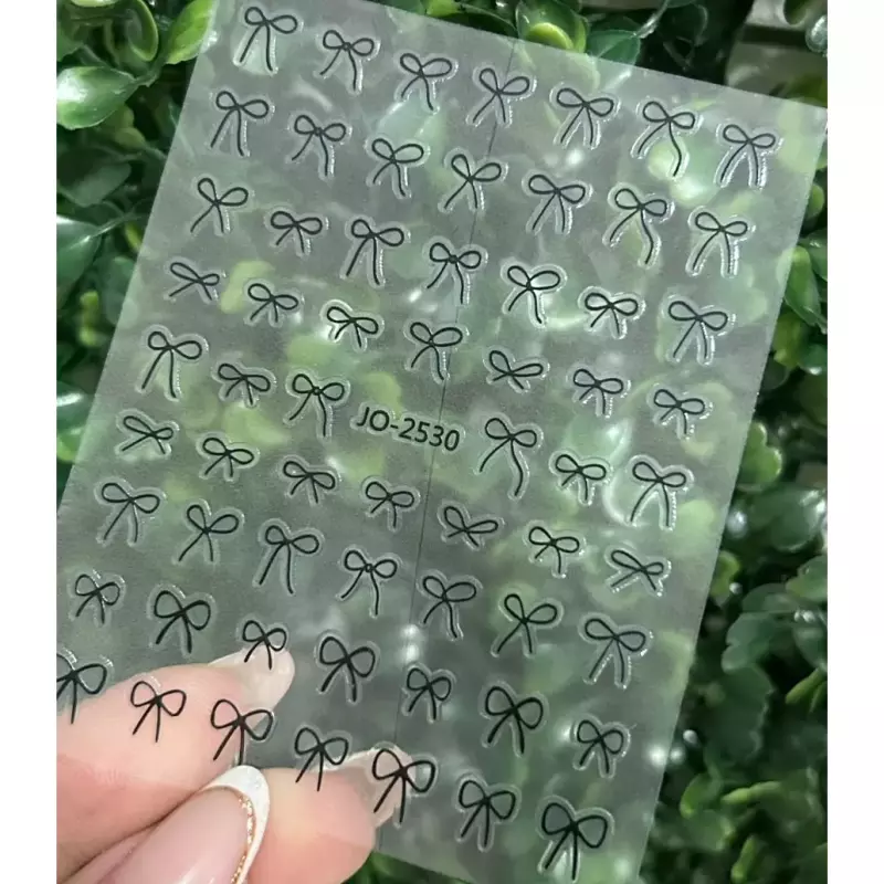 Cartela Adesivo Laço 60 Und.Preto