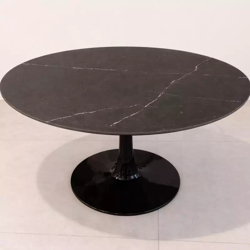 Mesa Ovalada Tulip Mármol130x80 NEG