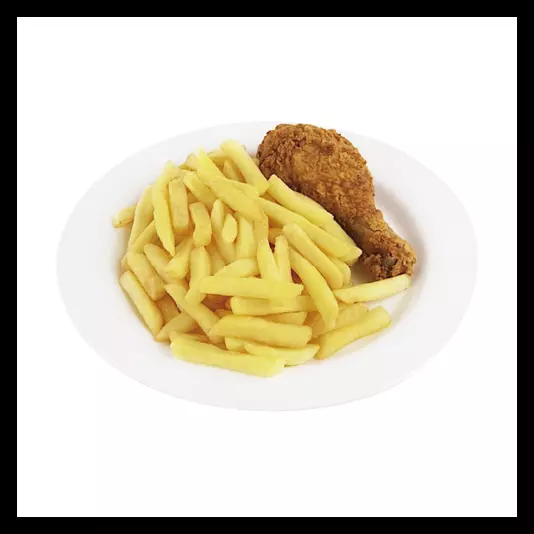 Pierna + papas
