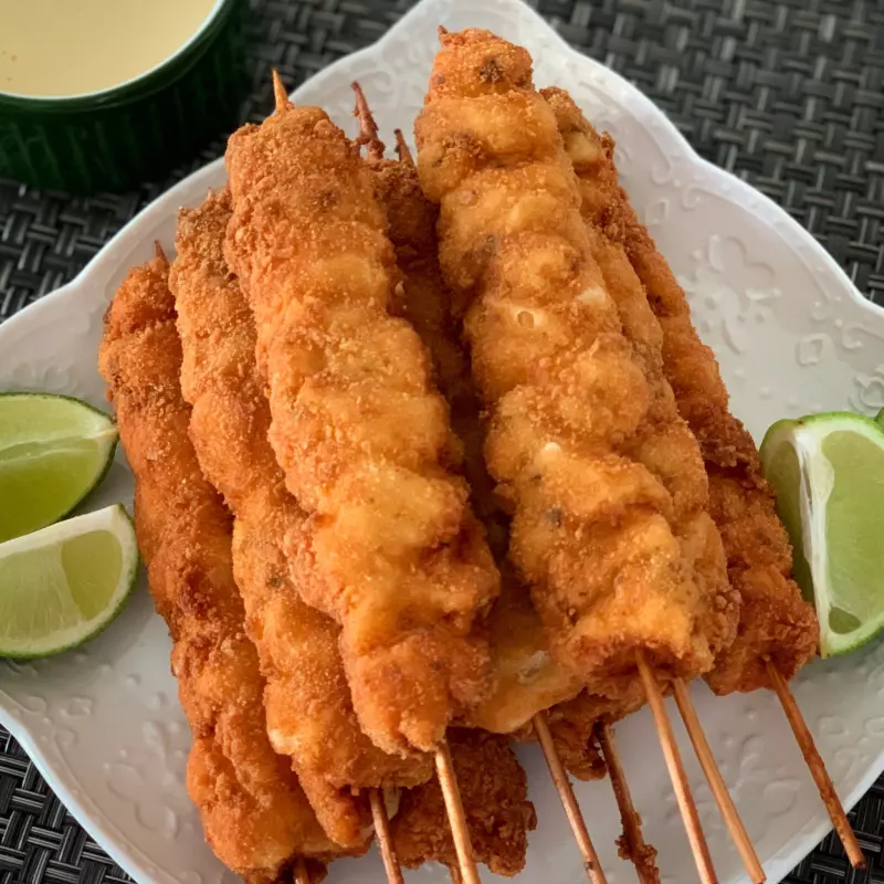 Espeto de Frango Empanado