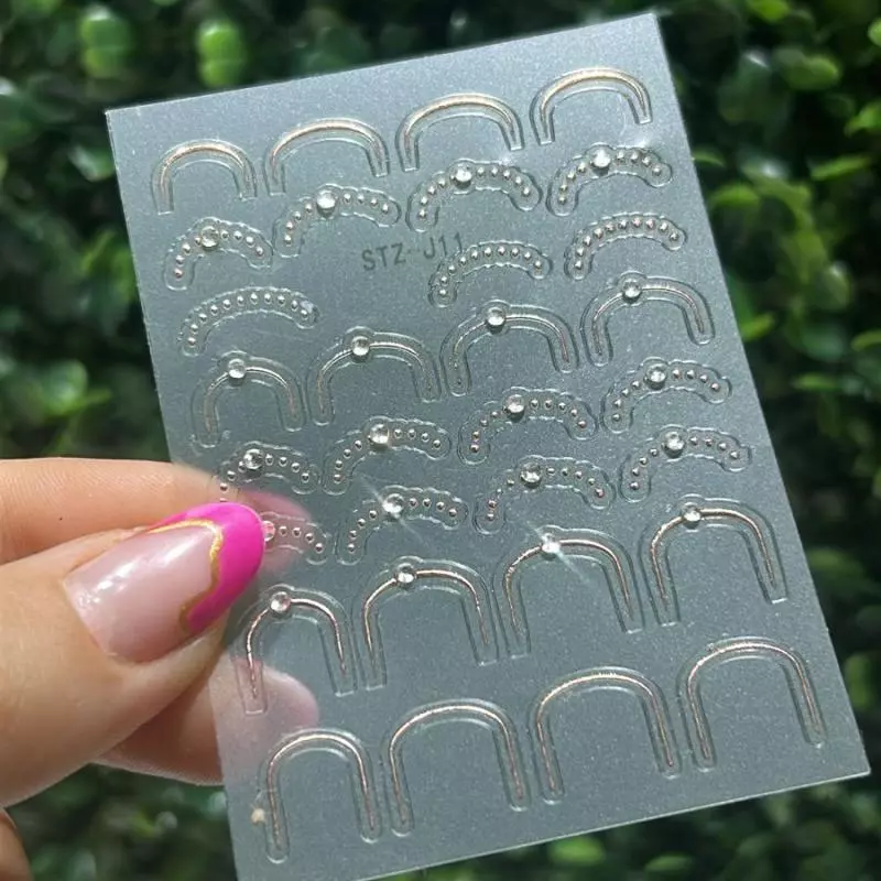 Cartela Adesivo  Cobre C/Strass