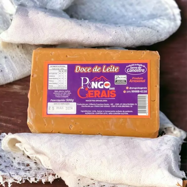 Doce de leite em barra