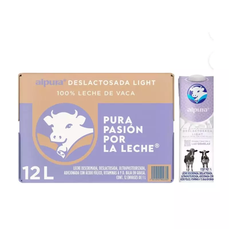 ALPURA DESLACTOSADA LIGHT 12 pzas