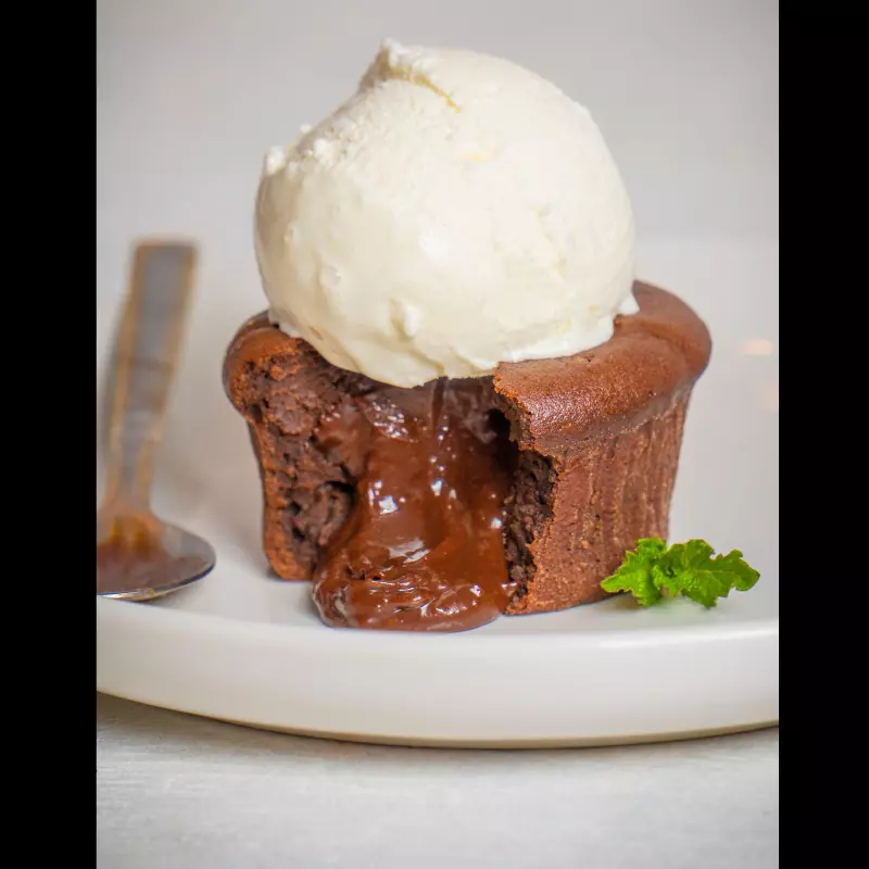 Volcan de chocolate (20 a 25 min)