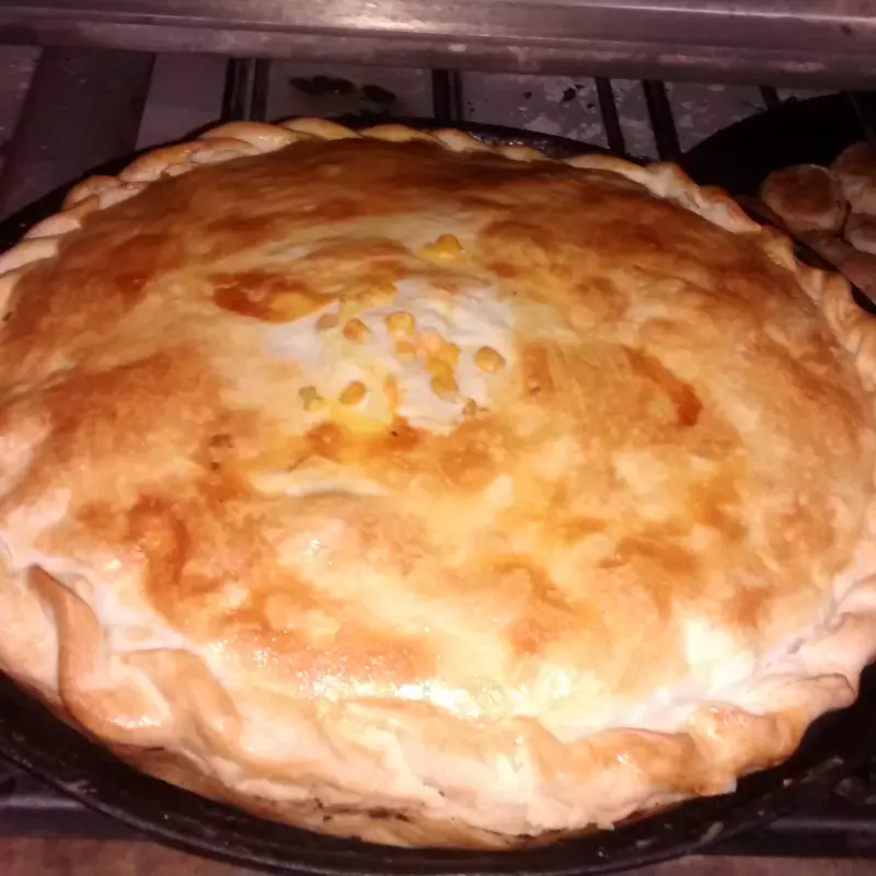 Tarta de jamón y queso