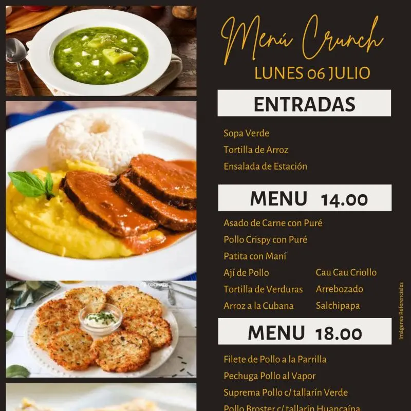 Menú 14.00 soles