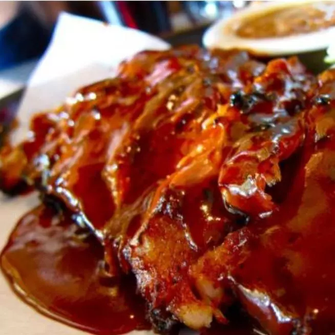 Pernil com  barbecue