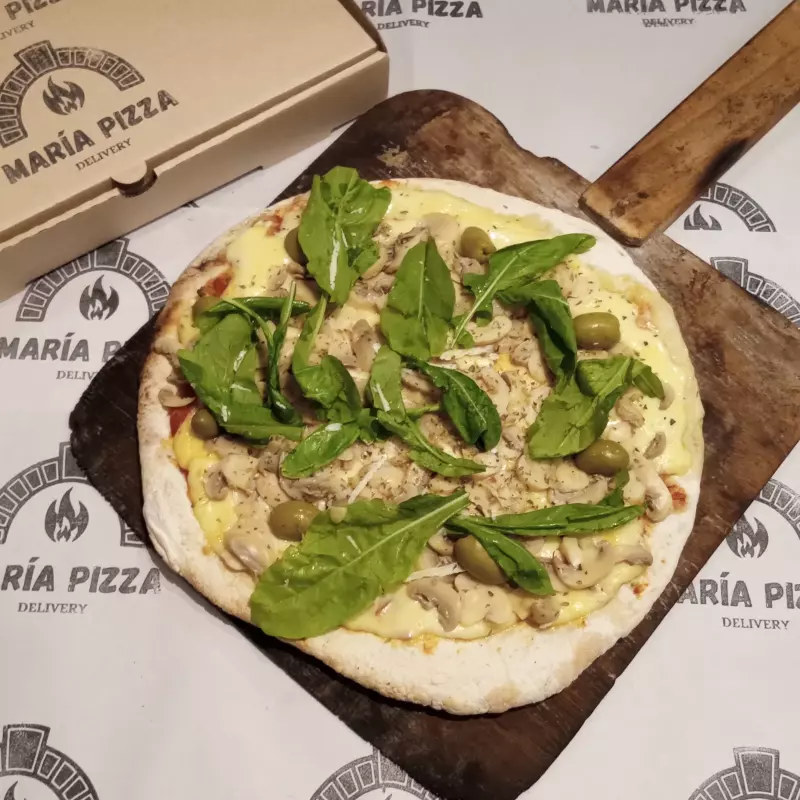 Rucula y Provlone al Horno de Barro