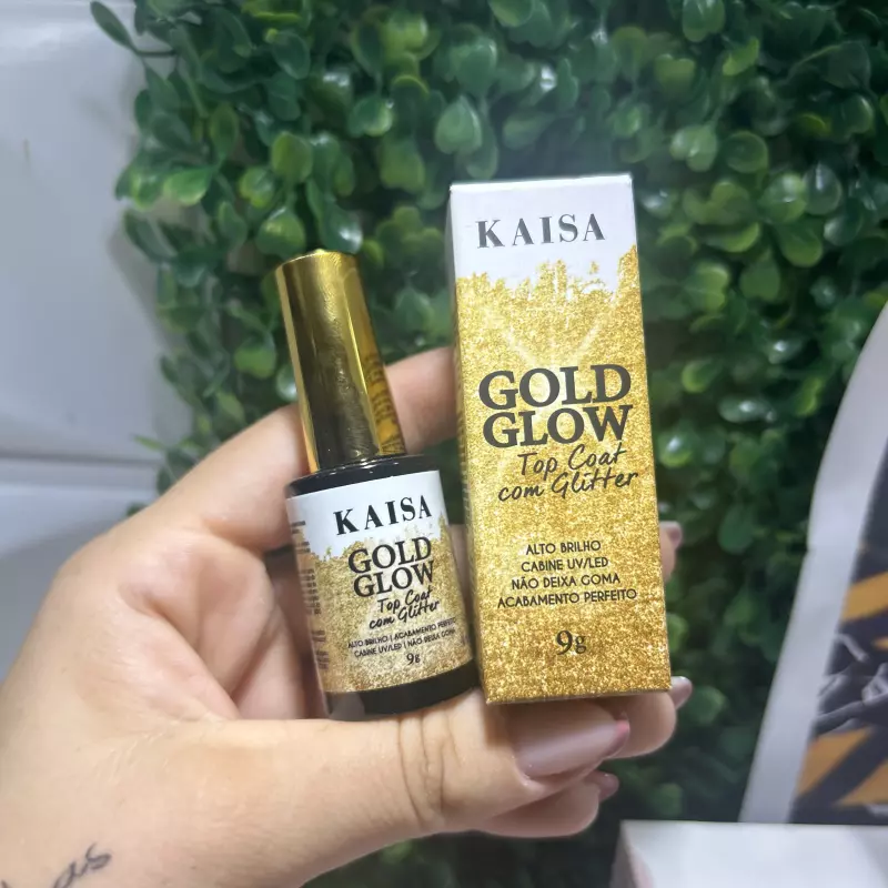 Kaisa Top Coat Gold Glitter