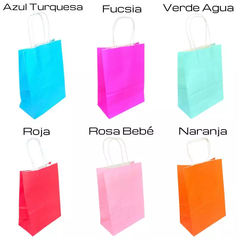 Bolsas de Papel Colores (15x21)