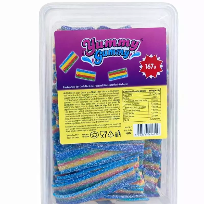 Gomitas lengüitas de colores acidas