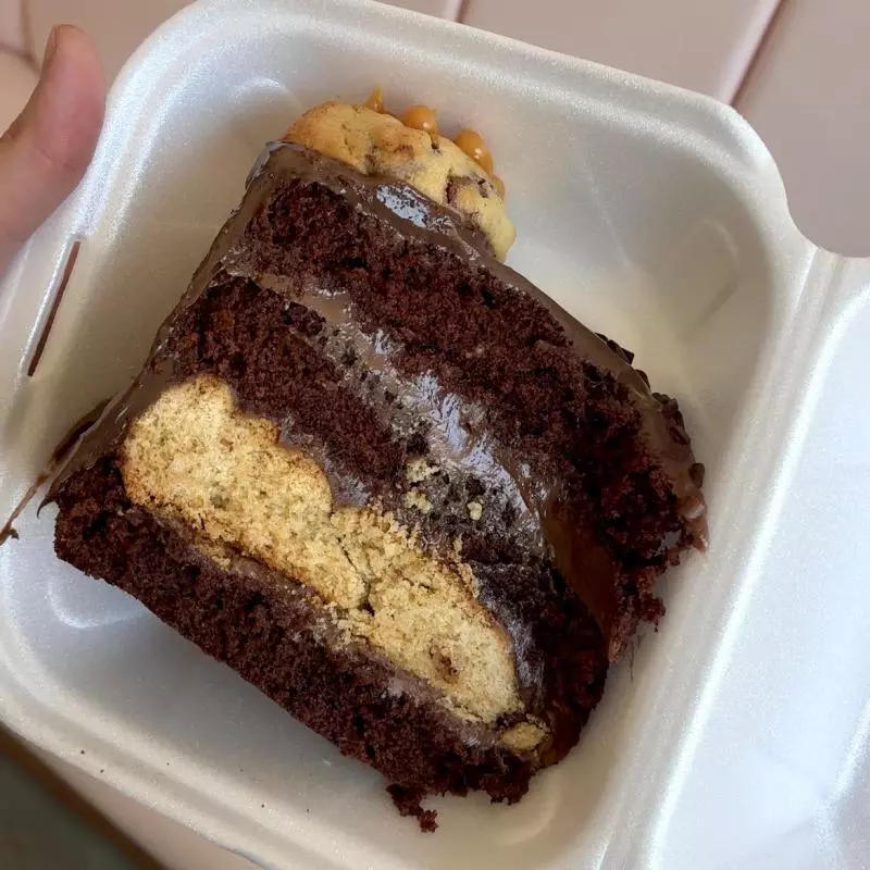 Fatia de Cookie e chocolate