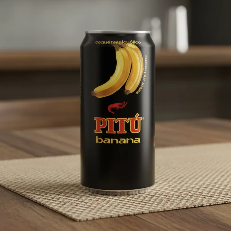 CACHAÇA PITU BANANINHA 350ML