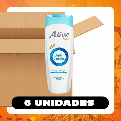 Media Caja Alive Gold Caspa 350ml