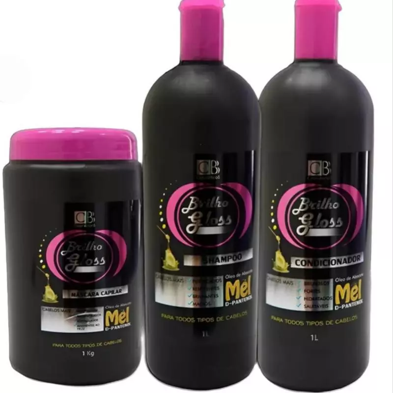 Kit 3 itens Brilho Gloss-1L