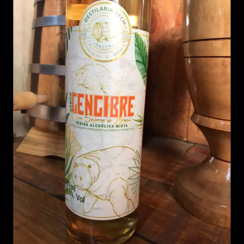 Cachaça saborizada - Gengibre - 500ml