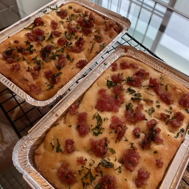 Focaccia linguiça blumenau