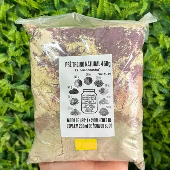 Pré treino natural 2 450g