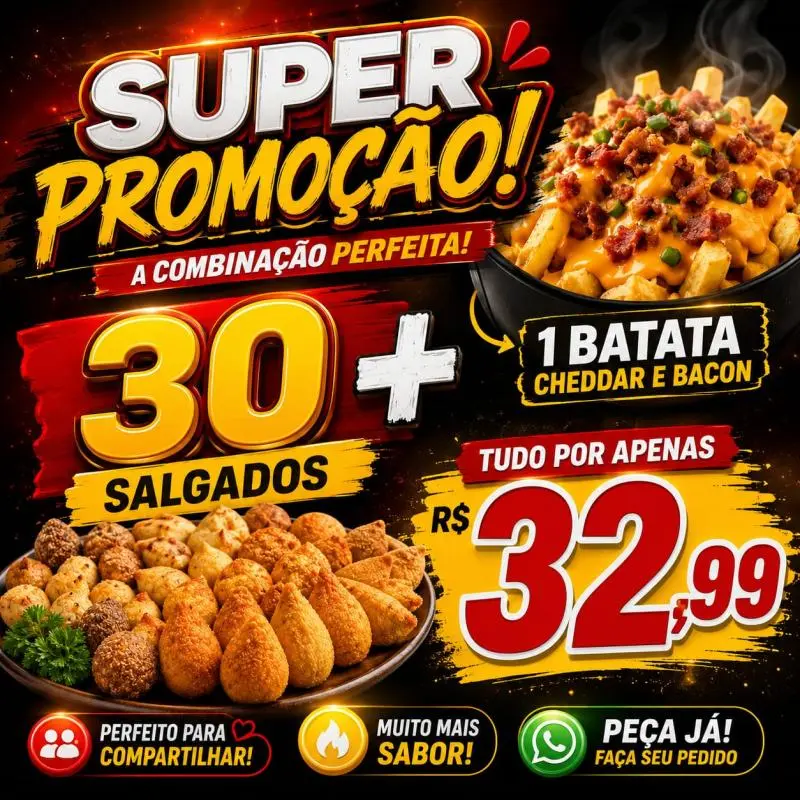 Combo Salgados+Batata