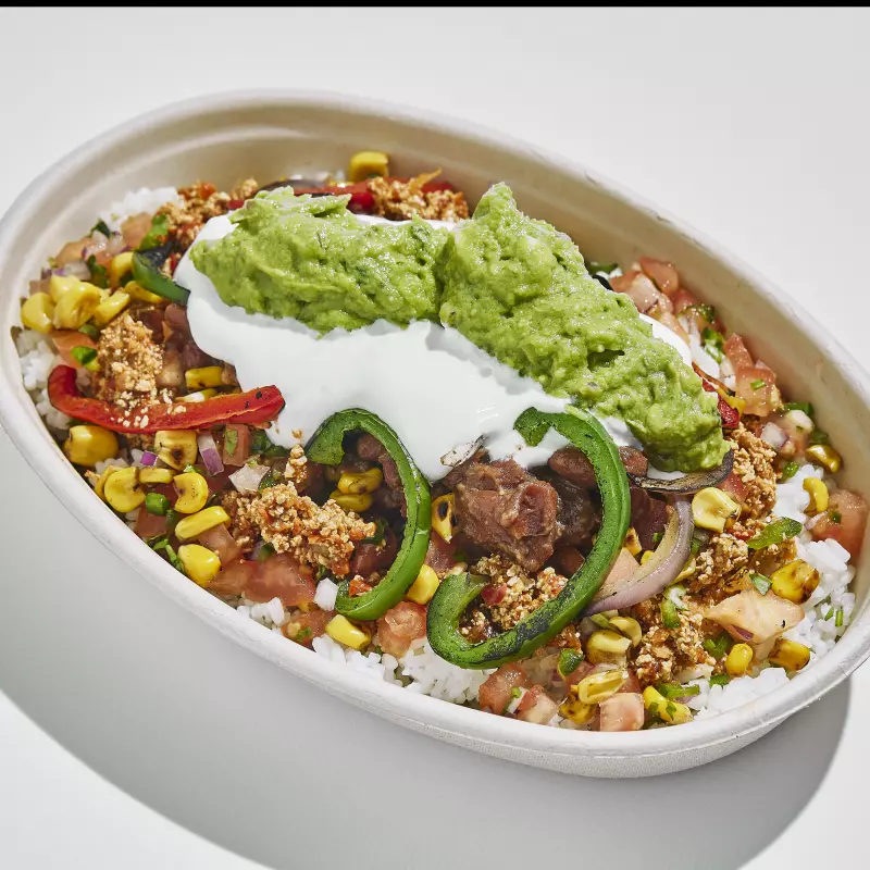 Burrito bowl de vegetales