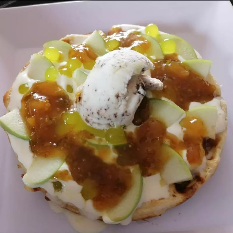 Waffle Frutos Verdes