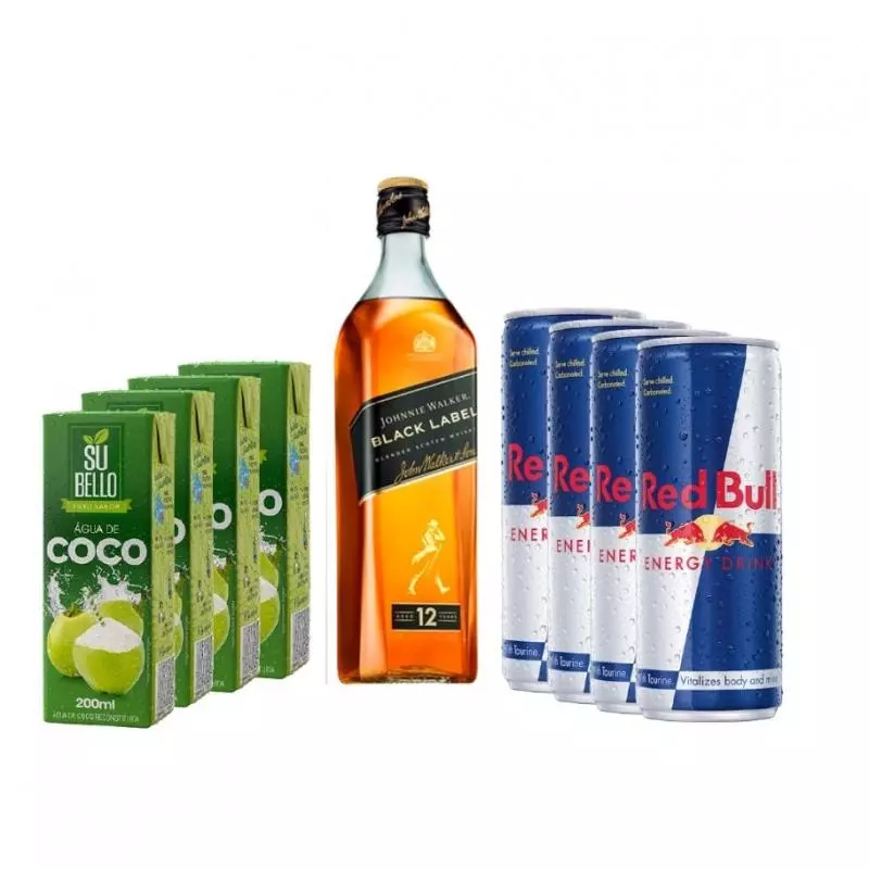 Black Label 1L + Red Bull