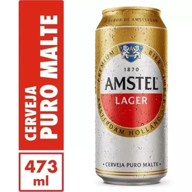 Amstel Lager Lata 473ml