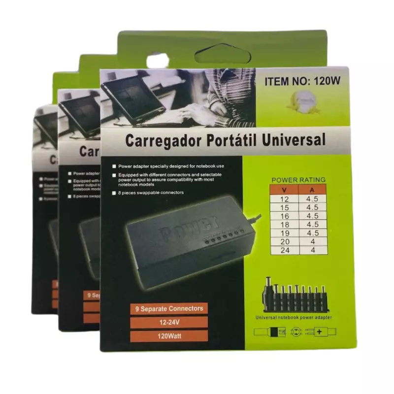FONTE UNIVERSAL 120W 12V-24V