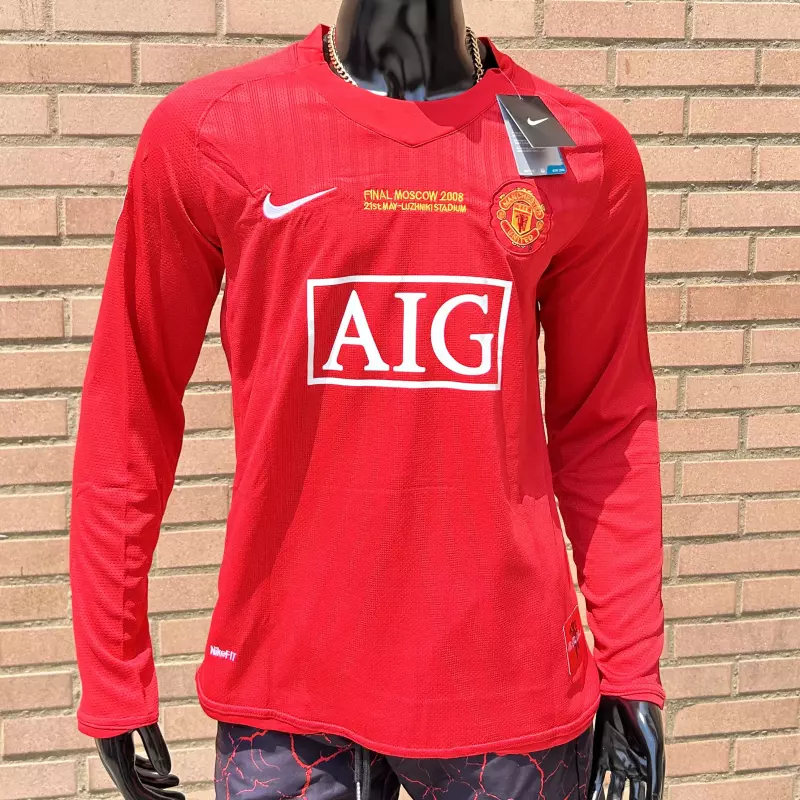 Manchester United 2008 manga larga