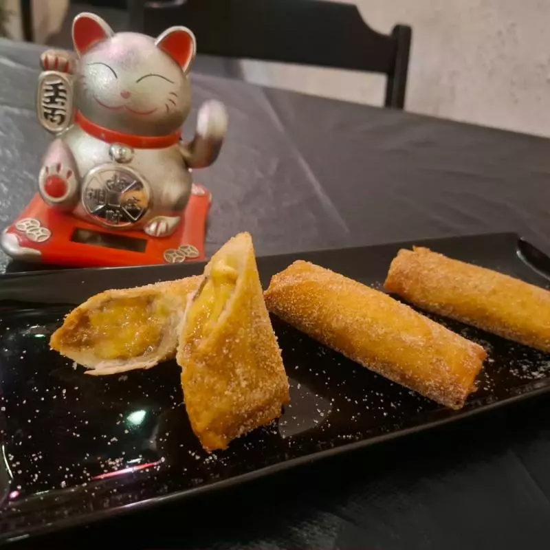 Harumaki Banana e Doce de Leite