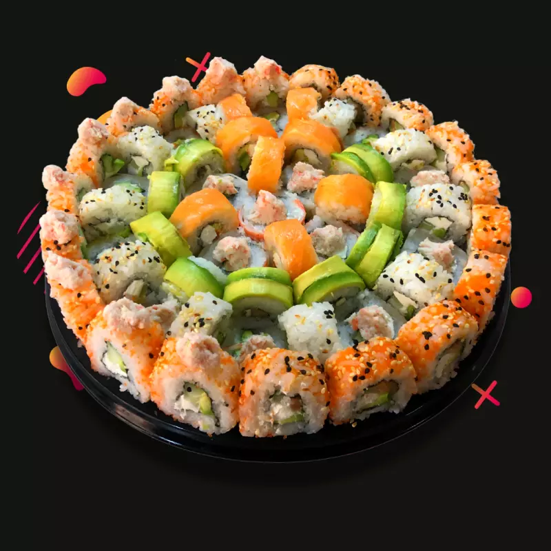 SUSHI TSURU CHAROLA (4 PERSONAS)