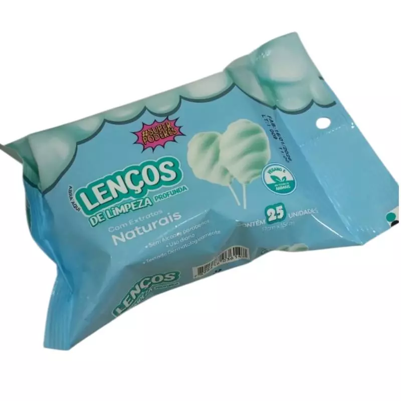 LENÇO LIMPEZA PROFUNDA ALGODÃO DOCE