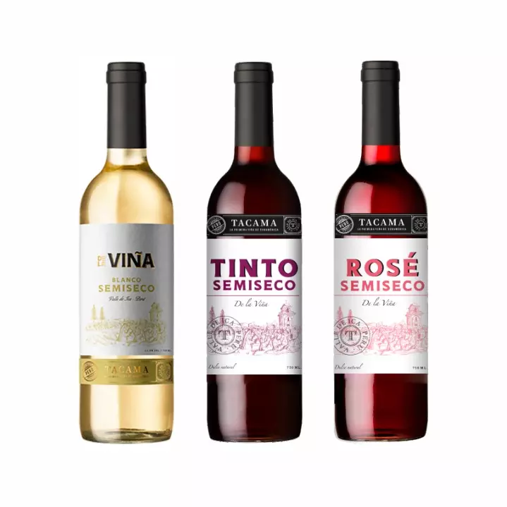 VINO SEMISECO TACAMA 750ML