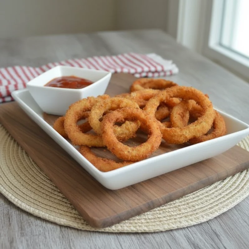 Aros de cebolla crocantes