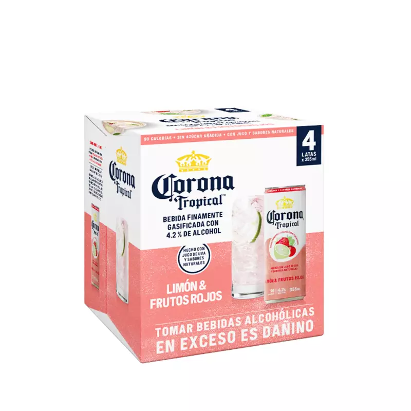 CORONA TROPICAL LIMÓN & FRUTOS ROJOS