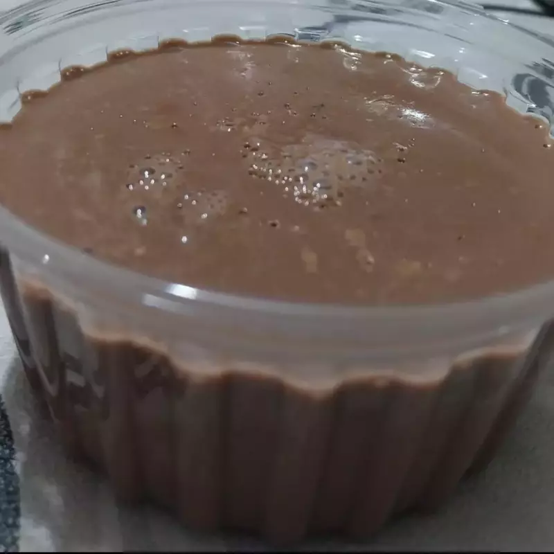 Flan de chocolate
