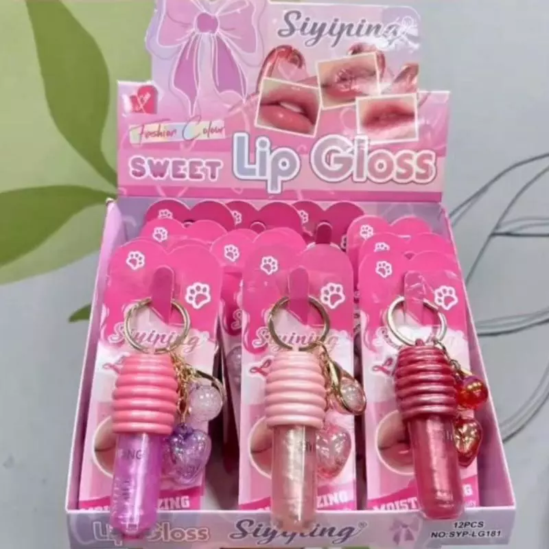 Lip Gloss Chaveiro Coração
