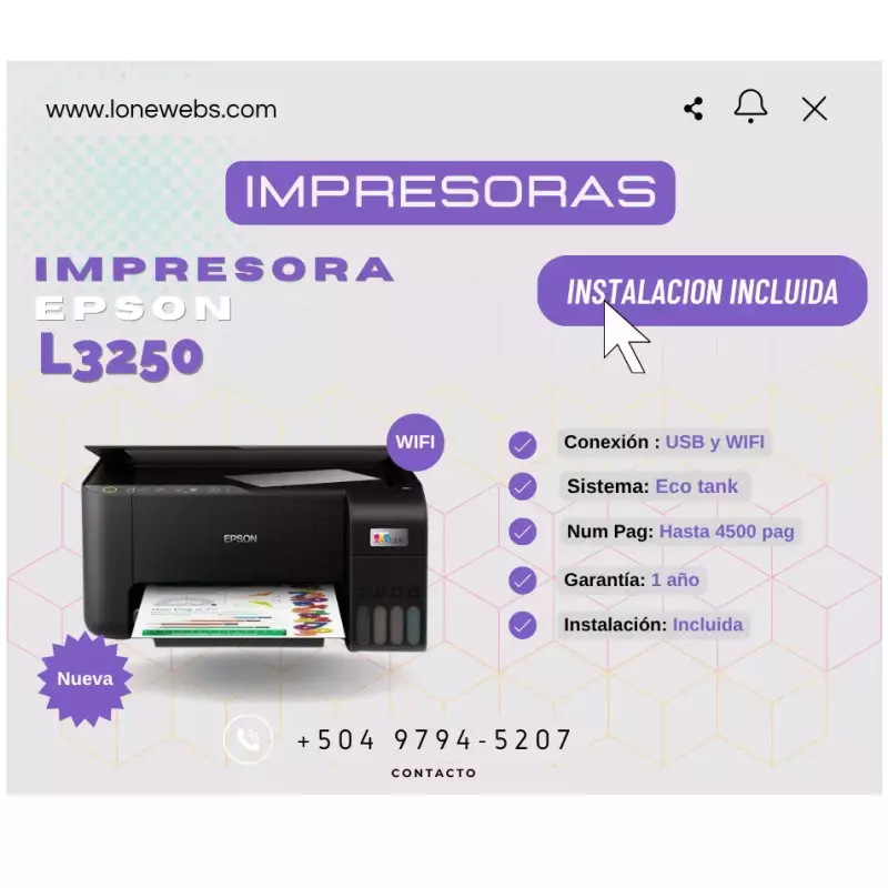 Impresora Epson L3250 - Wifi